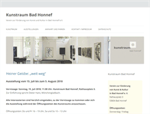 Tablet Screenshot of kunstraum-badhonnef.de